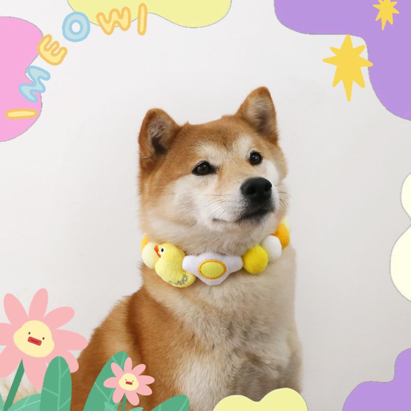 Cartoon animal zoo party fluffy toy pet collar cat dog necklace 30-38cm