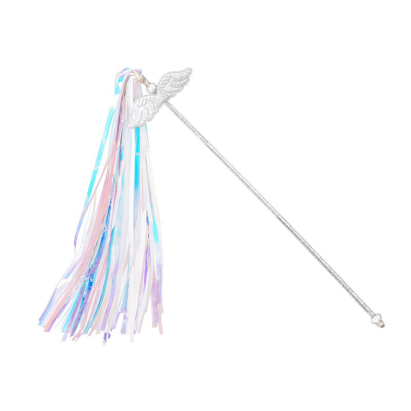 Zeze dreamy Cat teaser angel with goose feather interactive pet toy wand stick