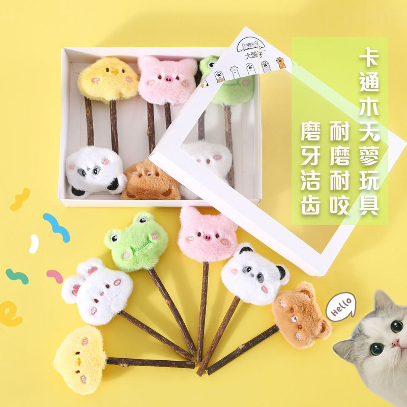 Catnip lollipop 🍭 toy chaser zoo party gift box set animal catmint catsworto