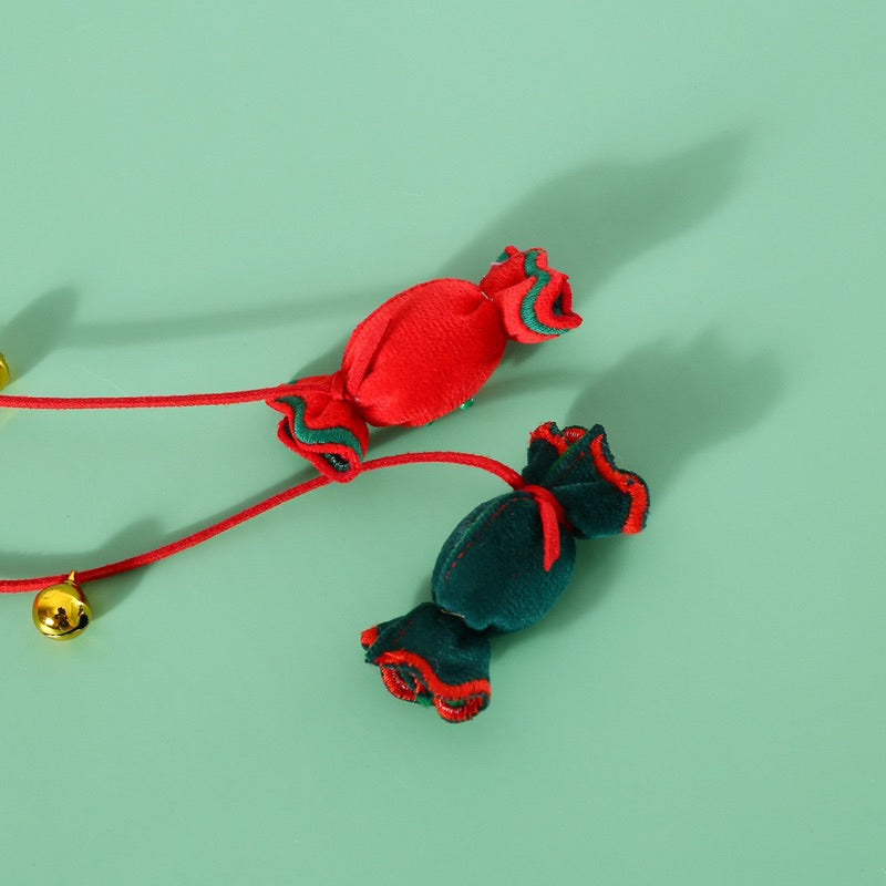 Cat Teaser Christmas Candy Wood Stick Wand Chaser Pet Toy