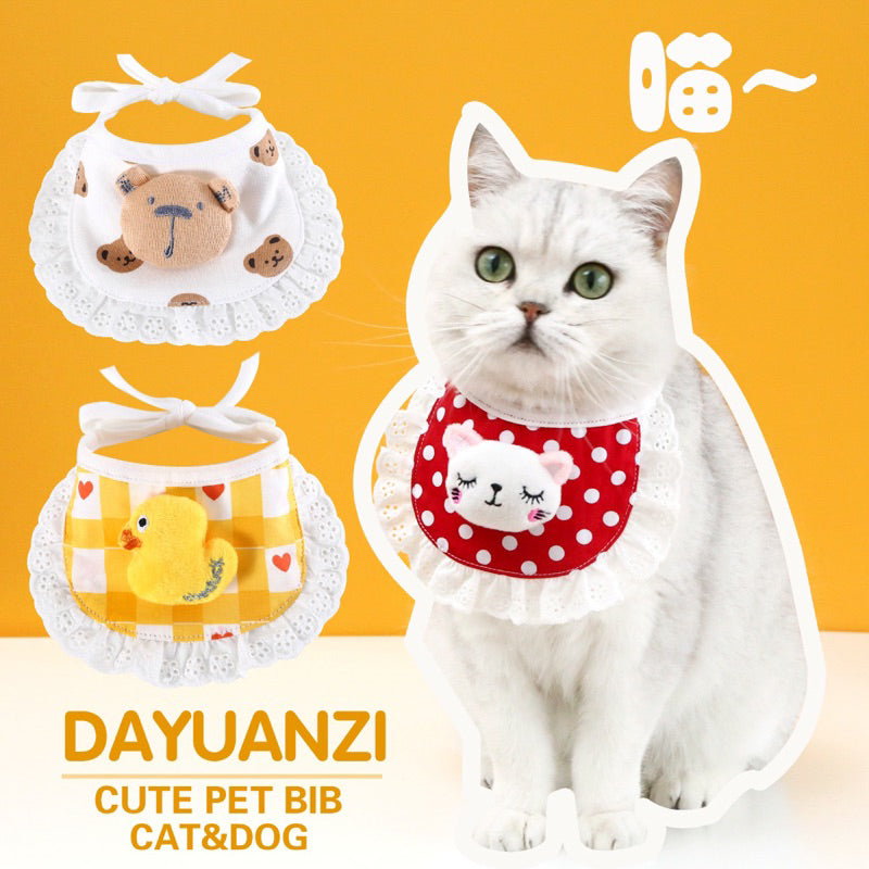 Dayuanzi Napkin with Animal For Cat Dog Pet Collar Necklace Accessories