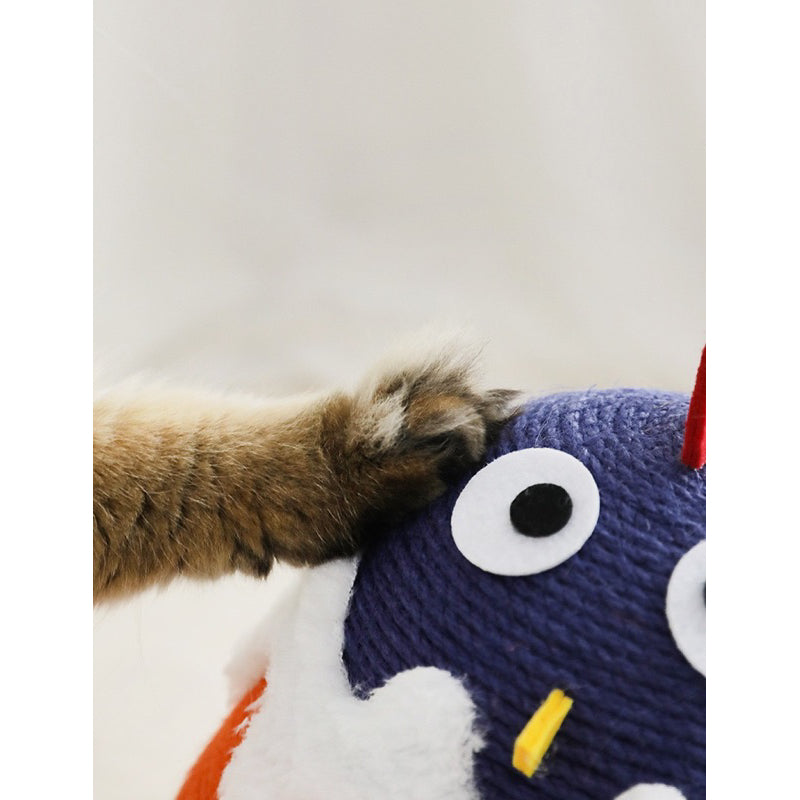 Gugu Chicken 🐥cat toy sisal ball tumbler pet toy scratcher