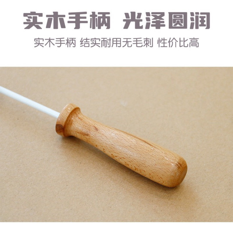 Tiger Tail Cat Teaser Pet Toy Chaser Stick Wand Extension Handle