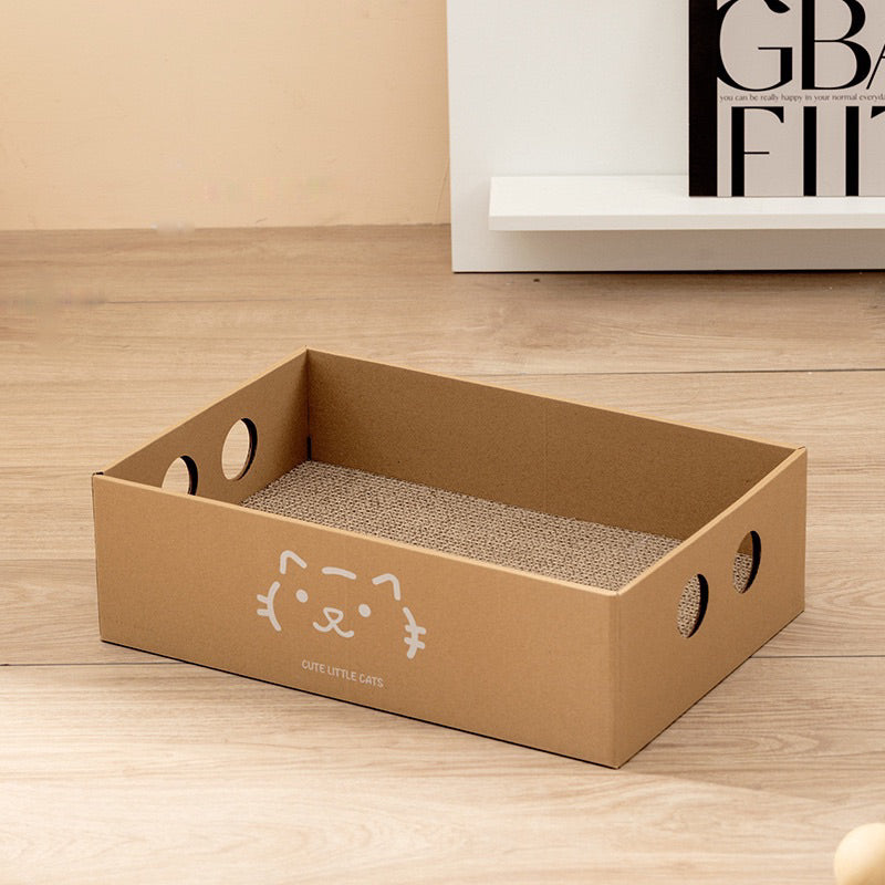 Classic Cat Simple Can Scrarcher Box Cardboard Scratch Rectangle Bed