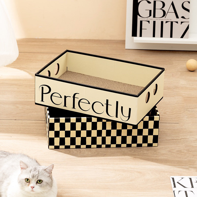 Classic Cat Simple Can Scrarcher Box Cardboard Scratch Rectangle Bed