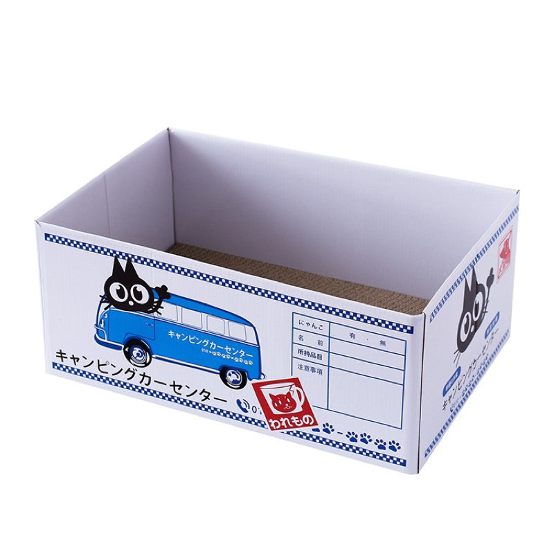 Cat Box Scratcher Toy Scratch Board Mikan Japanese Style Simple House Bed