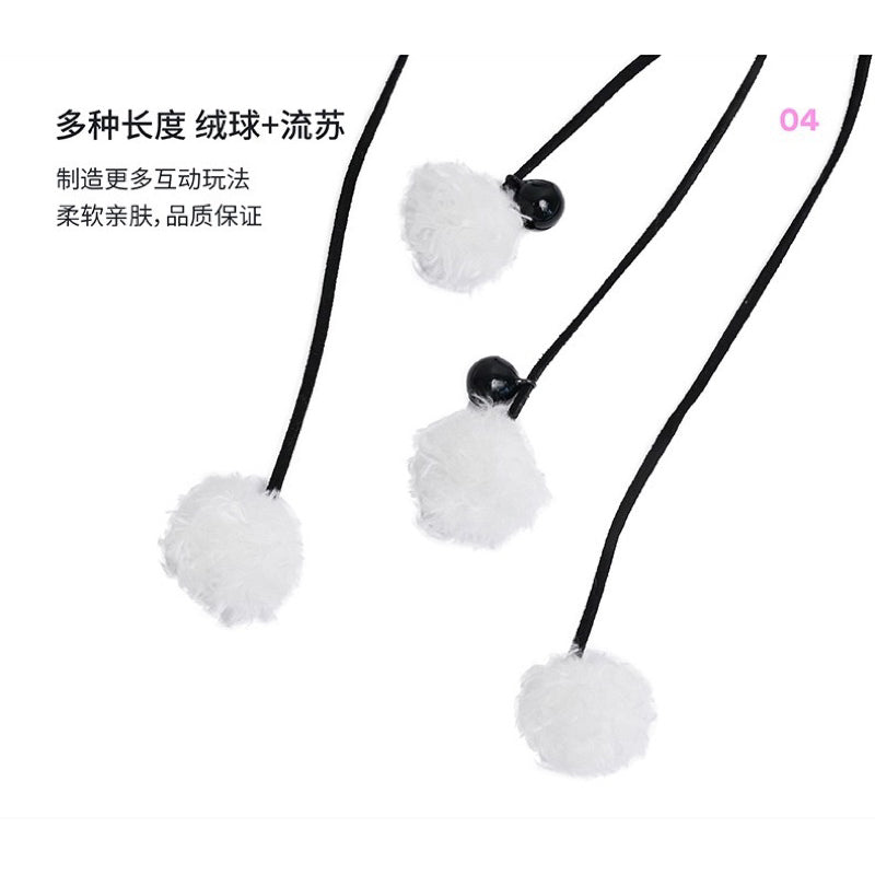 Zeze Cat teaser sheep lamb 🐑 wood stick wand pet toy
