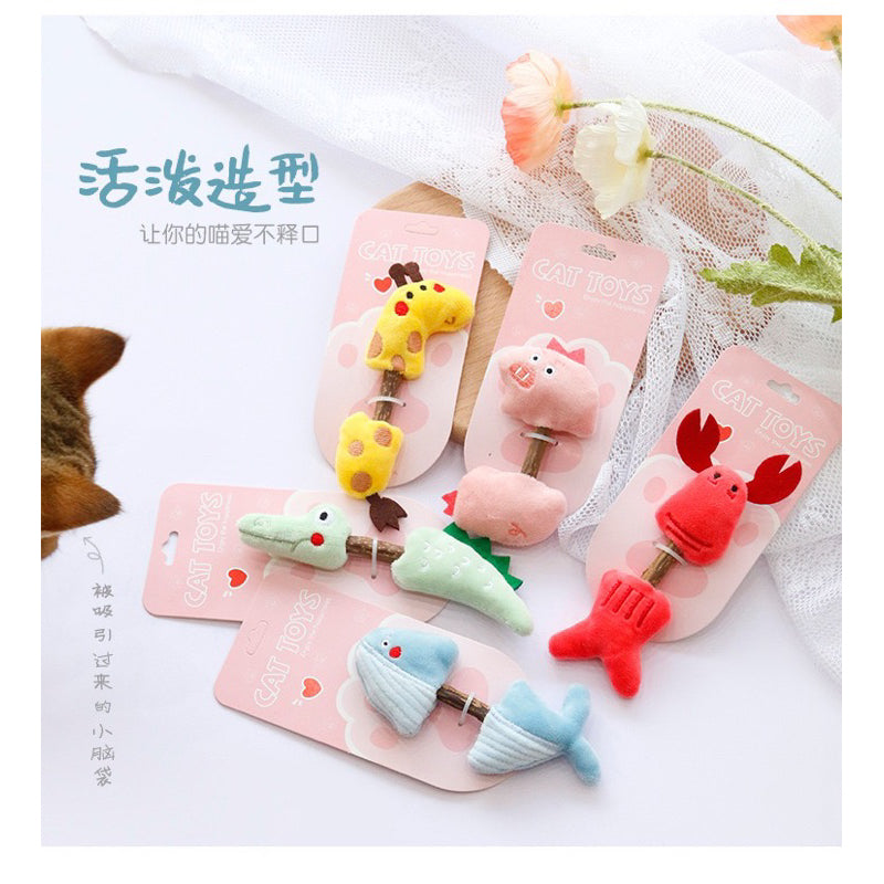 Catnip Car Toy animal friend double ended bitting chaser