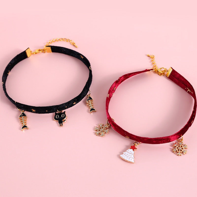 Cat Necklace collar pet dog accessories chocker 20-27cm