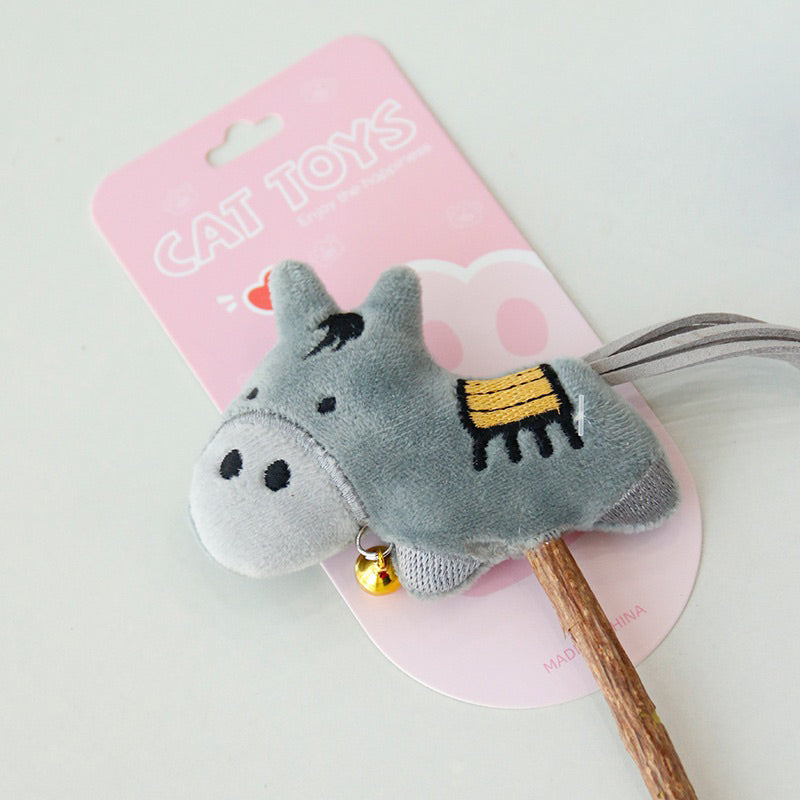 Cat toy Donkey and Zebra 🦓 catnip chaser bitting toy pet