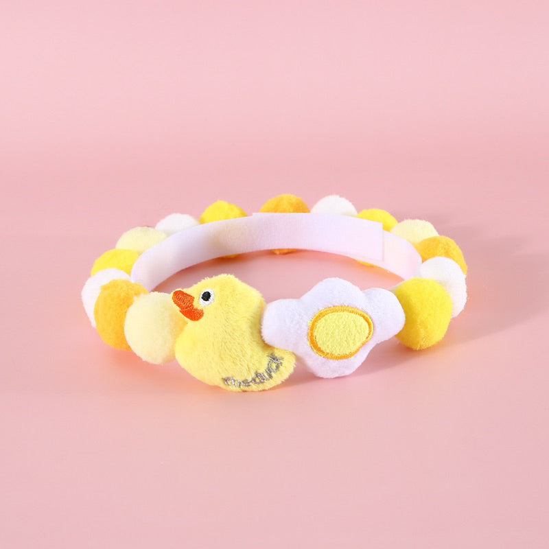 Cartoon animal zoo party fluffy toy pet collar cat dog necklace 30-38cm