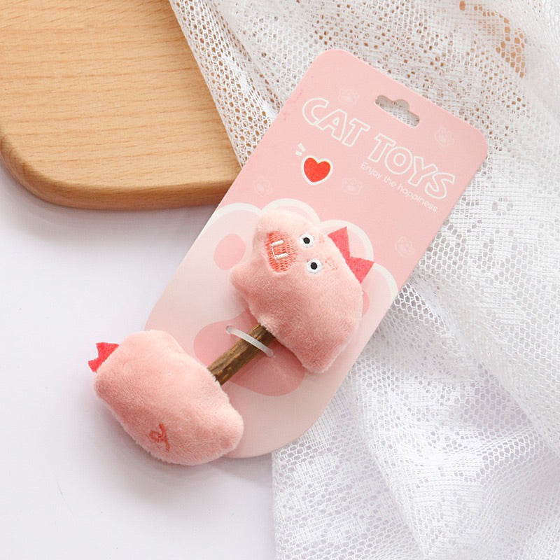 Catnip Car Toy animal friend double ended bitting chaser