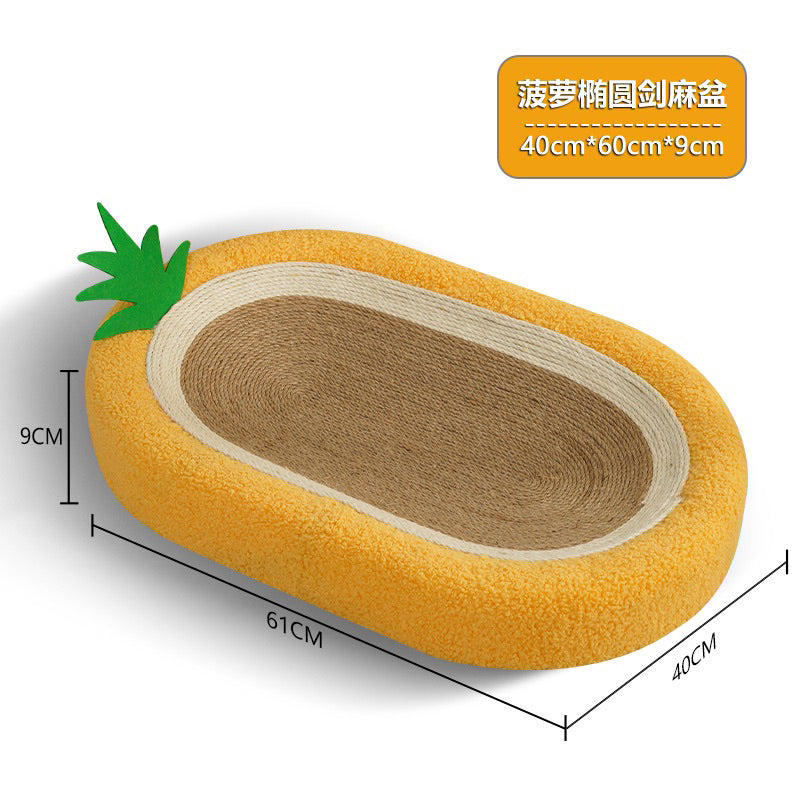 Sisal Rope Cat Scratcher Square Bear Scratch Board Bed Pet Toy