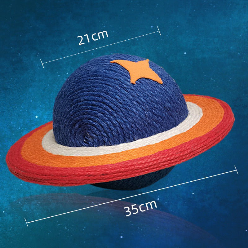 Galaxy Wandering Planet Sisal Rope Cat Scratcher Scratch Post Ball Prt Toy