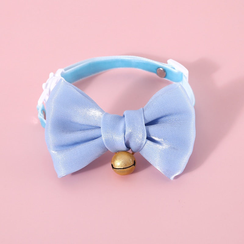 Cat collar dog necklace bow tie pet accessories