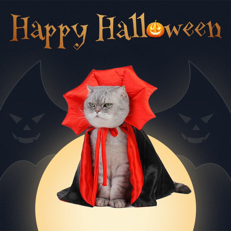 Pet Halloween 🎃 vampire 🧛‍♀️ costume cat dot cloth suit