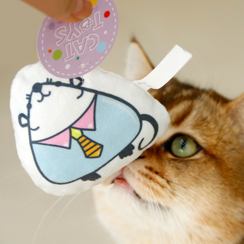 Cat Comforting Bite toy with catnip and bell Squirrel