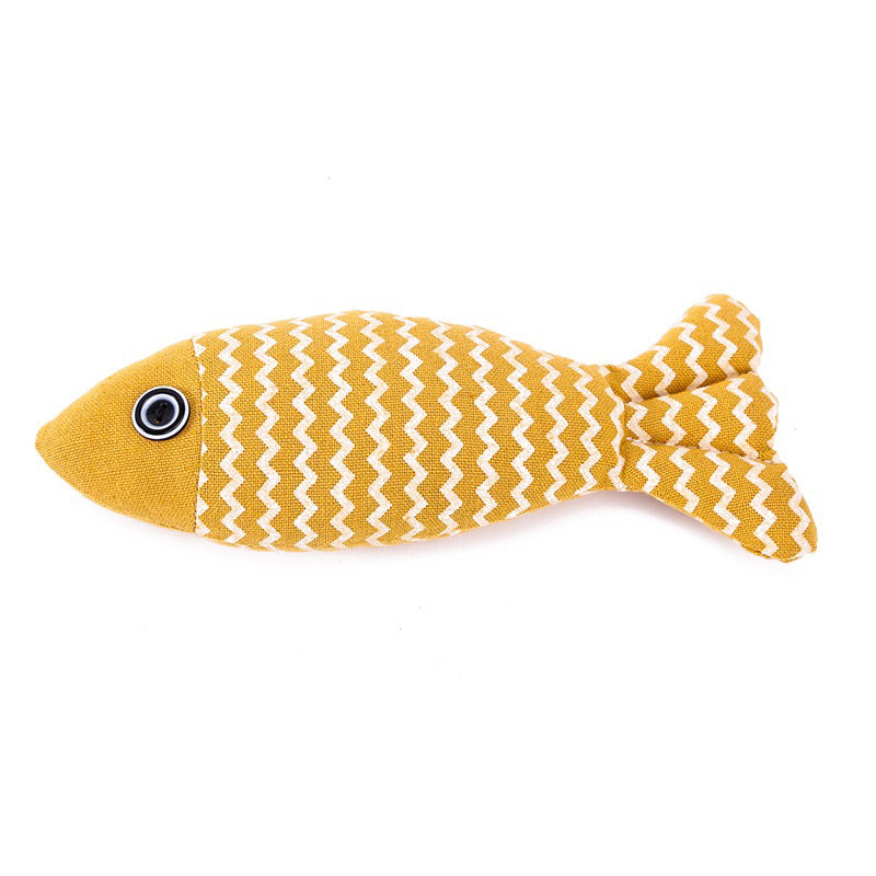 Cat Bitting Catnip Fish Self Play Chaser Pet Toy