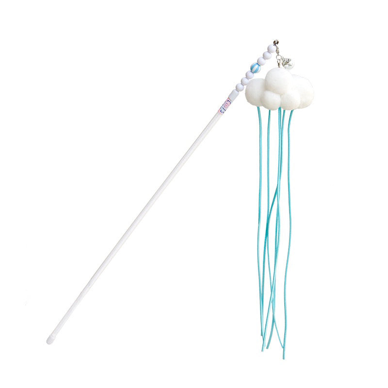 Cat Teaser Soft Cloud ☁️ with Bell Tassel Pet Toy
