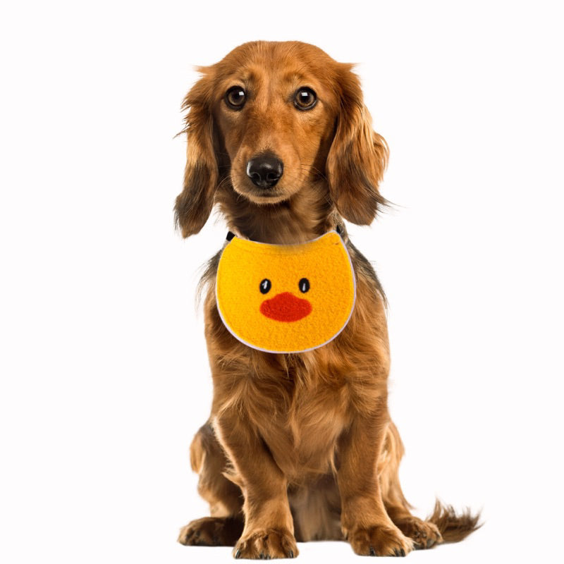 Cat Dog Collar Napkin Necklace Accessories Pet Cloth Tamago Duck Cherry Watermelon