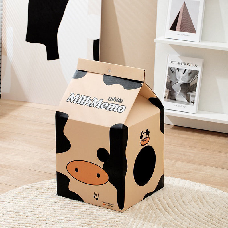 Classic Milk Box Cat Scratcher Pad Scratch Board Pet House Bed