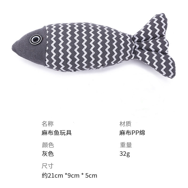 Cat Bitting Catnip Fish Self Play Chaser Pet Toy