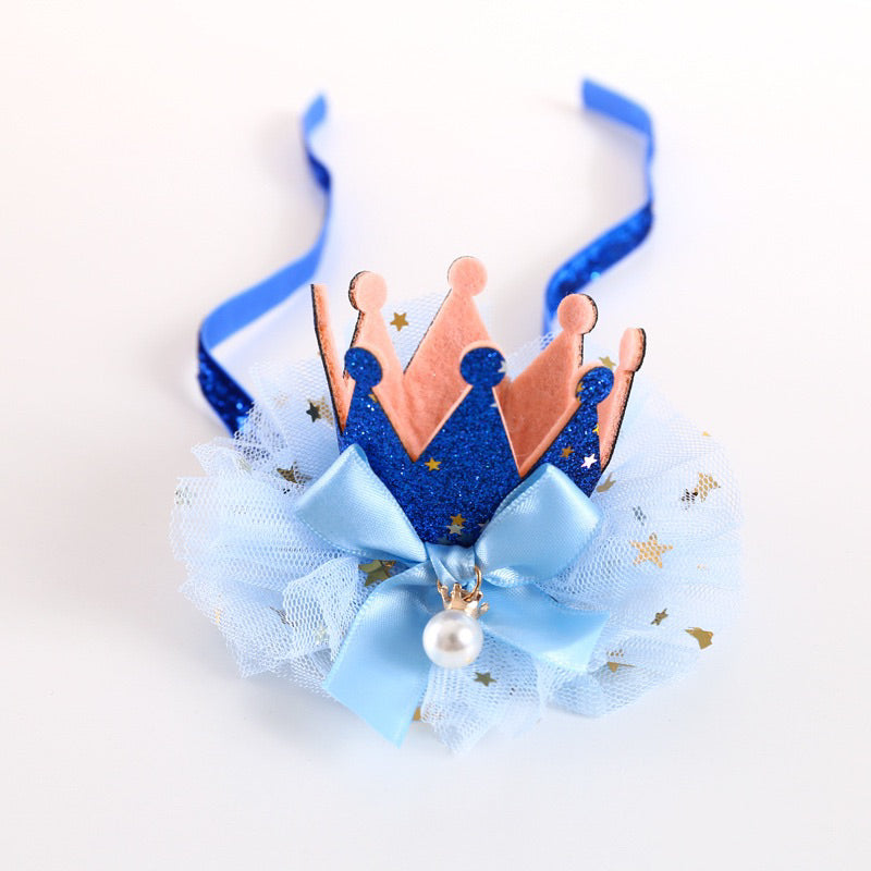 Pet Crown 👑 hat cat dog accessories necklace party
