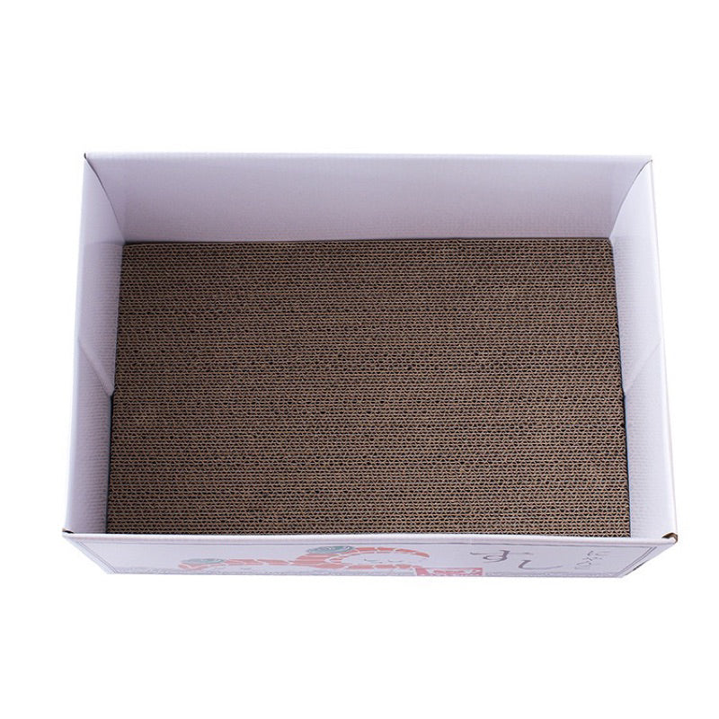 Cat Box Scratcher Toy Scratch Board Mikan Japanese Style Simple House Bed