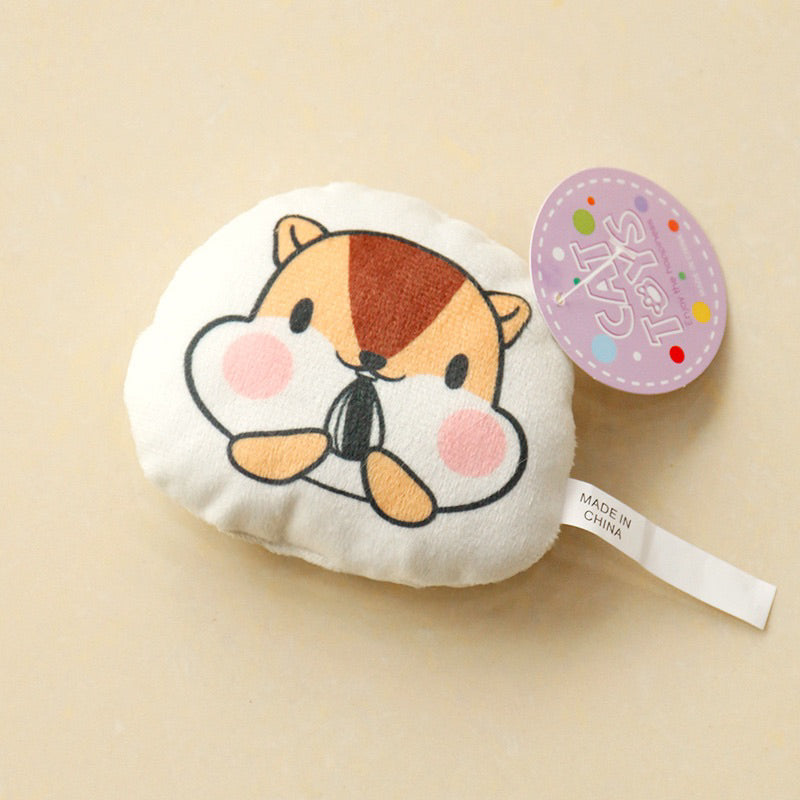 Cat Comforting Bite toy with catnip and bell Squirrel