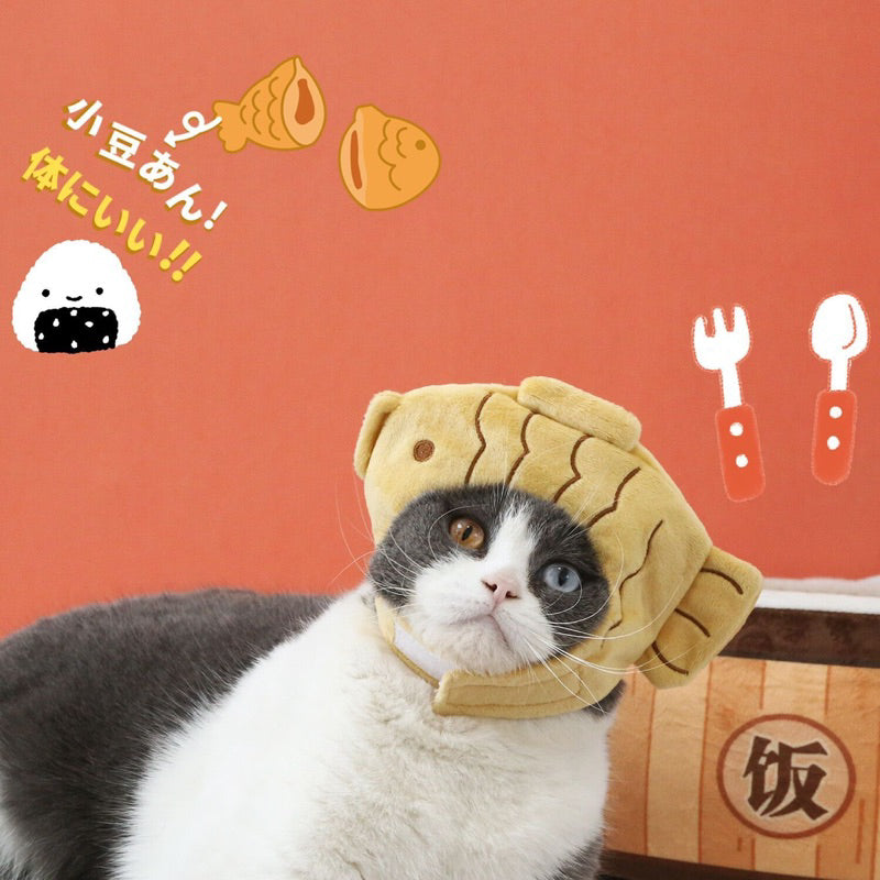 Riceball Taiyaki Hat Pet Cat Dog Accessories Cloth