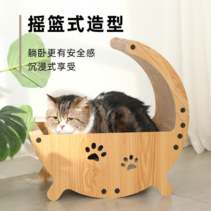 TinyPet cradle Cat Scratcher Scratch board sisal post Pet House Bed