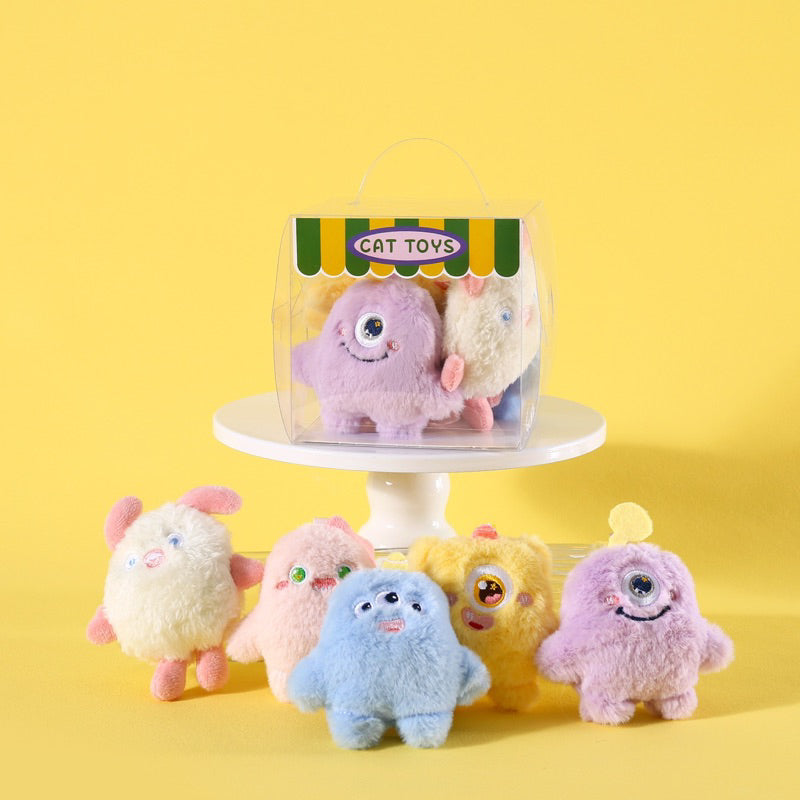 Cat Toy Monster of 5 Box Set Catnip Catmint Comforting Pet Toy
