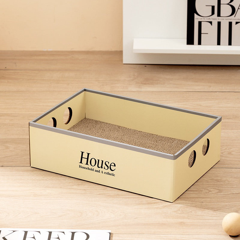 Classic Cat Simple Can Scrarcher Box Cardboard Scratch Rectangle Bed