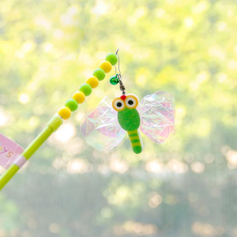 Cat Teaser Insect Bug Series Pet Toy Chaser Wand with Bell