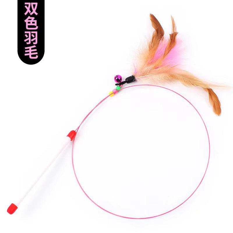 cat teaser collection pet toy stick wand