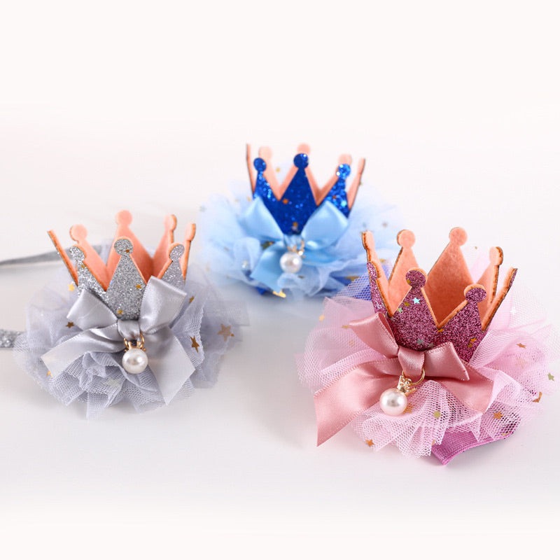 Pet Crown 👑 hat cat dog accessories necklace party