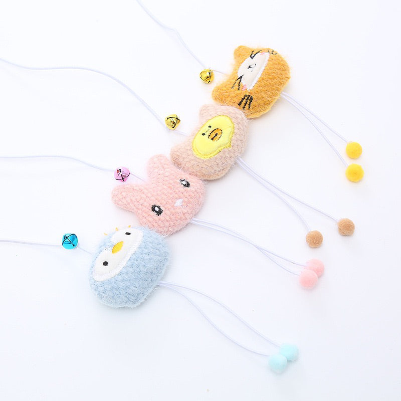 Cat Teaser wooden stick animal friend series wand 40cm stick pet toy string