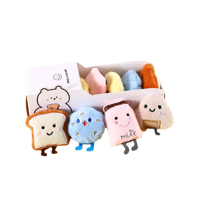 Cheese series catnip toy gift set of 5 catmint bitting chaser pet