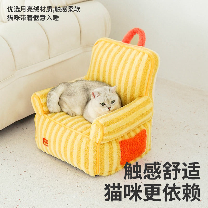 Zeze Cat Sofa Pet Soft Sleeping Bed Multi Size