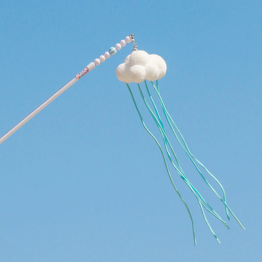 Cat Teaser Soft Cloud ☁️ with Bell Tassel Pet Toy