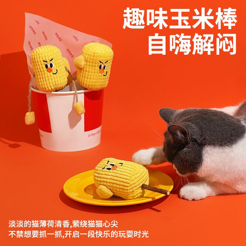 Zeze Catnip bitting toy catnip corn 🌽 chaser