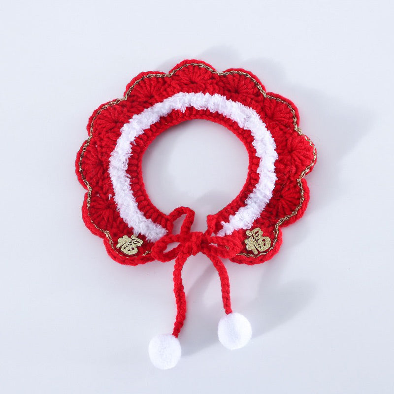 CNY new year Cat Accessories Hat Cap Napkin Necklace Collar Scarf 🧣 Lucky Bunny 🐰 Rabbit Ear