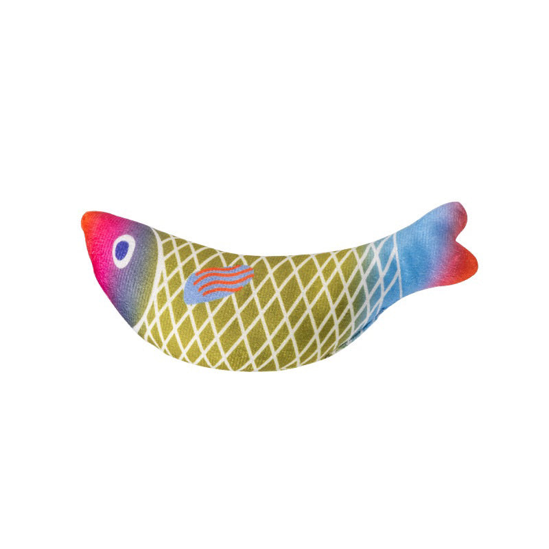 Colorful Catnip Fish Catmint Cat Toy Chaser Ball Bitting Pet Toy