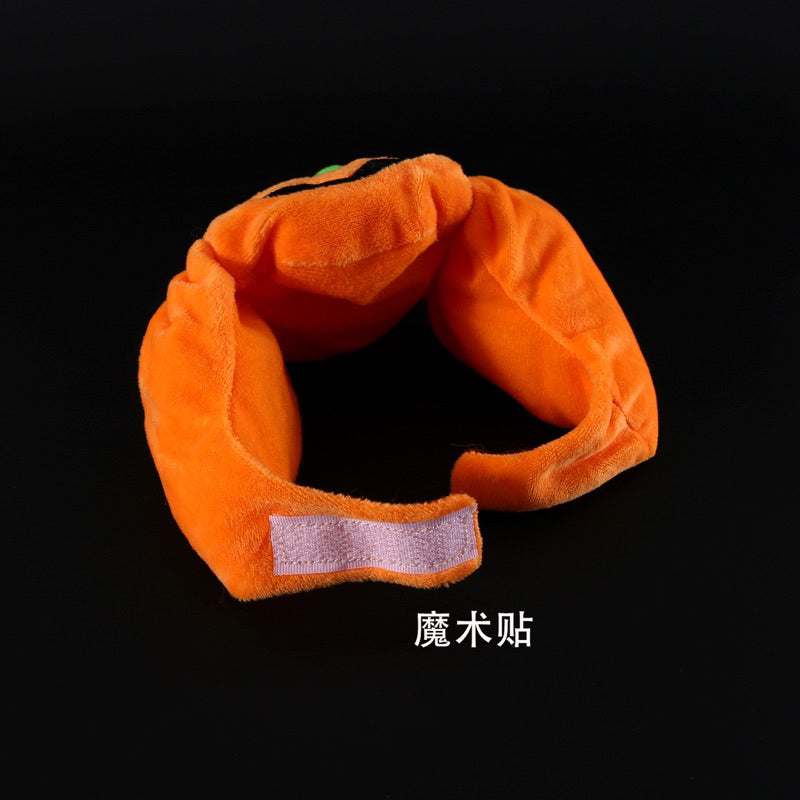 Happy Halloween Pumpkin Hat For Pet Cat Dog Cosplay Suit Napkin Collar