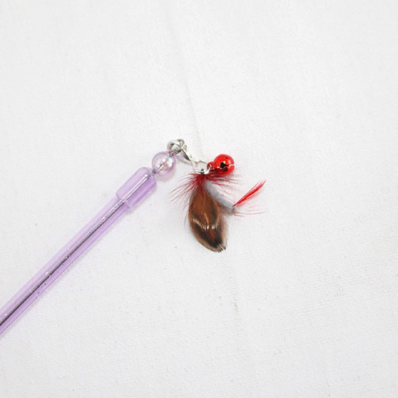 Adjustable Extend Stretchable Cat Teaser Butterfly Pet Toy Stick Wand
