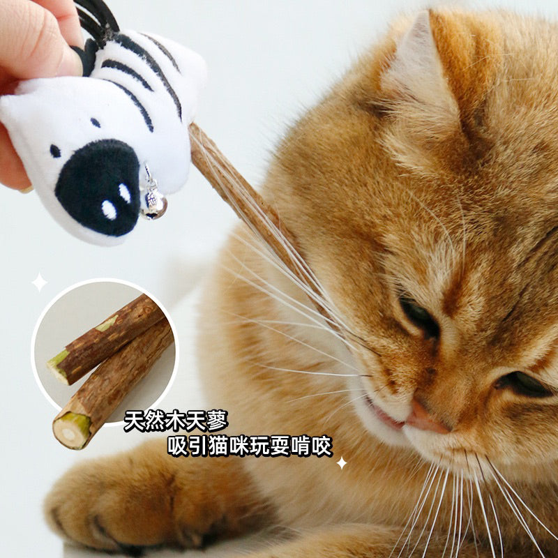 Cat toy Donkey and Zebra 🦓 catnip chaser bitting toy pet