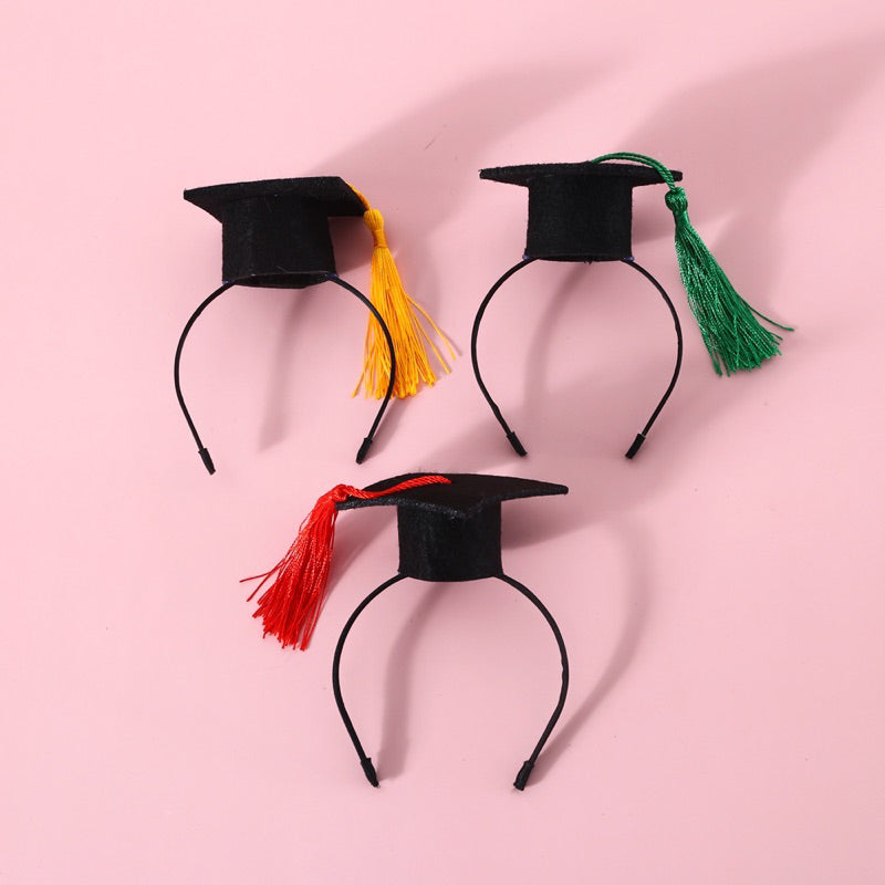 Cat master bachelor cap hat hairband pet accessories photo shooting cosplay