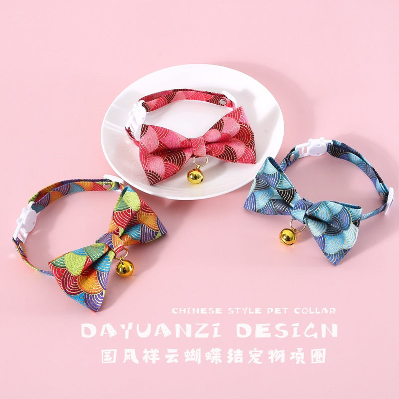Lucky Cloud Bow Tie for cats 🐱 necklace adjustable neck accessories