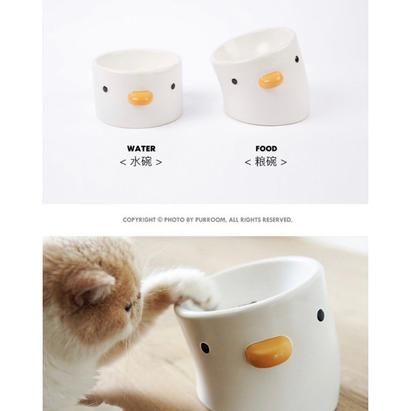 Purroom Cat Bowl Feeding Water Eater Container Mug Coffee Cup