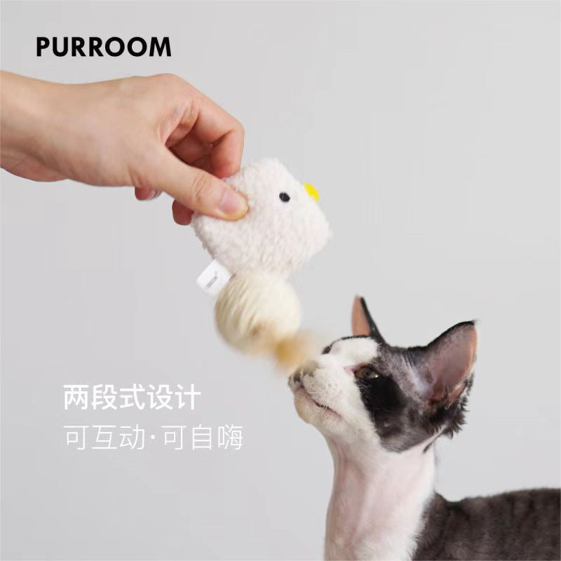 Purroom Cat Toy with Chicken design and catnip bitting chaser pet